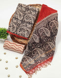 PREMIUM HAND BLOCK PRINTED KOTA DORIYA SUIT WITH KOTA DORIYA DUPPATA (FKS2)