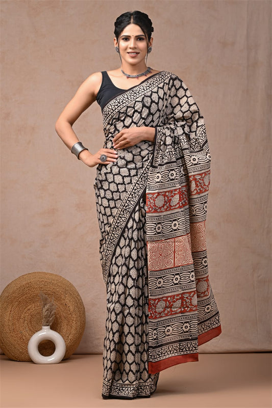 Jaipur Cotton Mulmul Saree (CMS9)