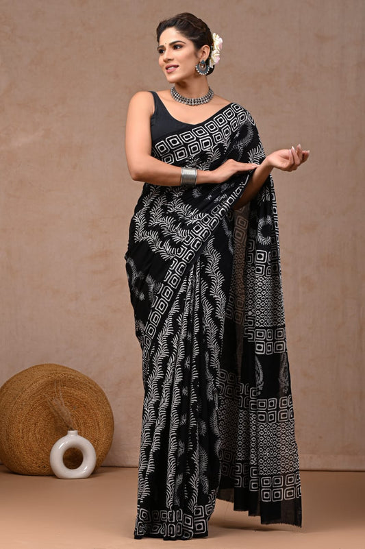 Jaipur Cotton Mulmul Saree (CMS11)