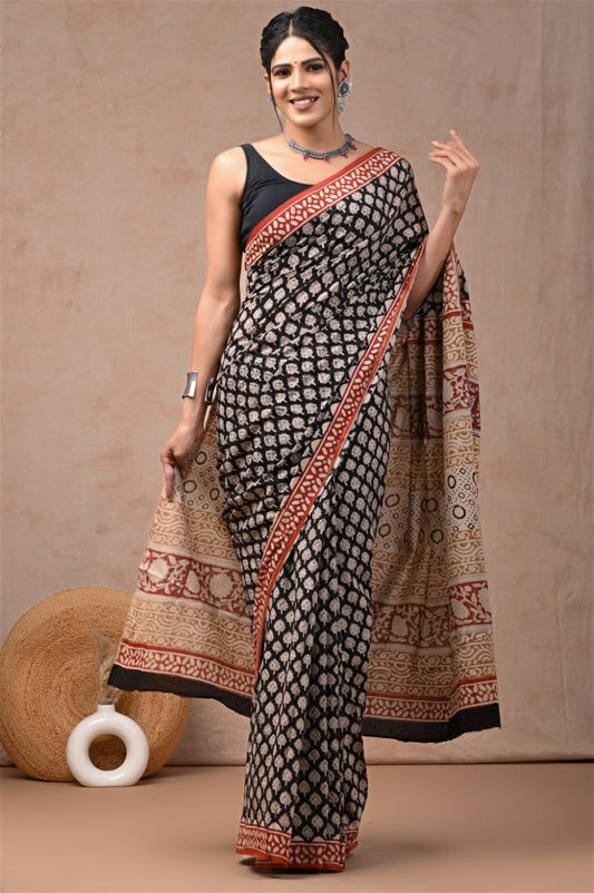 Jaipur Cotton Mulmul Saree (CMS15)