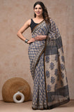 Bagru Hand Block Printed Chanderi Silk Saree with Blouse (CSS23)