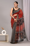 Jaipuri Block Printed Cotton Kota Doriya Saree (CIS1)
