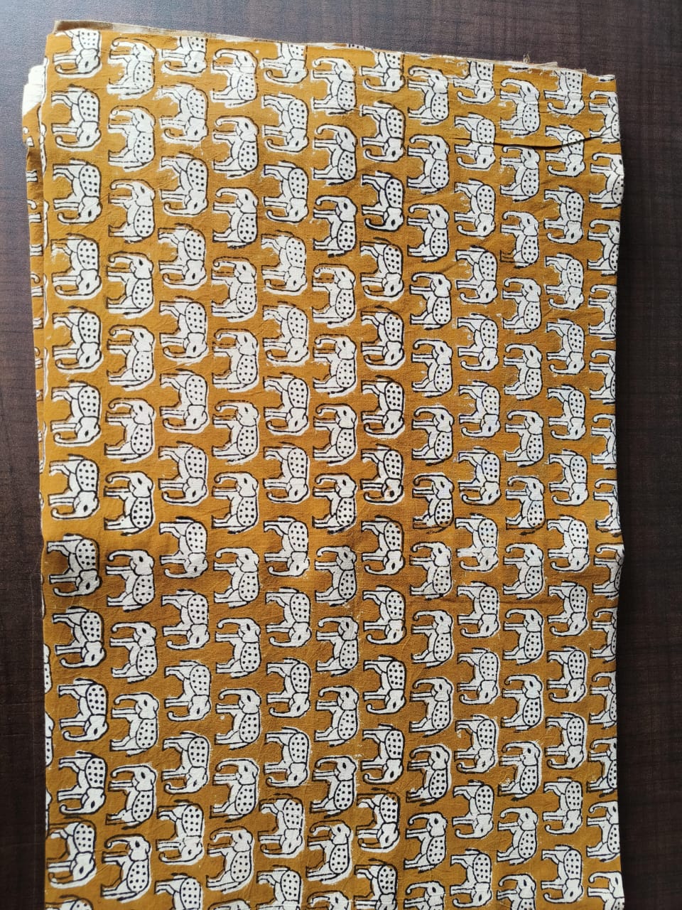 HAND BLOCK PRINTED COTTON RUNNING FABRIC 2