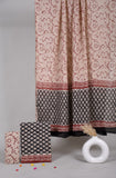 HAND BLOCK PRINTED COTTON 3-PIS SUIT WITH MULMUL DUPPATA (CMS16)