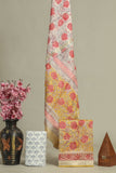 JAIPURI HAND BLOCK PRINTED MAHESHWARI SILK SUIT WITH SILK DUPPATA (MSD32)