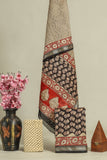 JAIPURI HAND BLOCK PRINTED MAHESHWARI SILK SUIT WITH SILK DUPPATA (MSD33)
