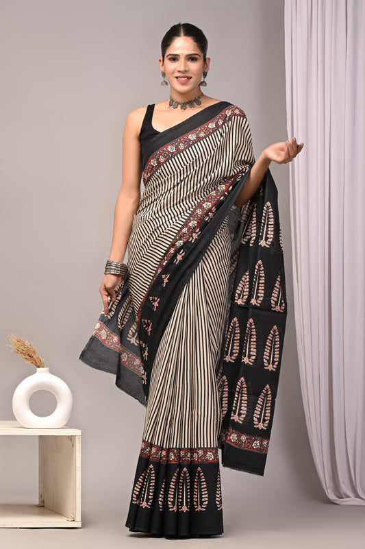 Jaipur Cotton Mulmul Saree (CMS16)