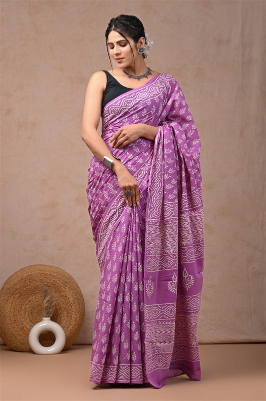 Jaipur Cotton Mulmul Saree (CMS14)