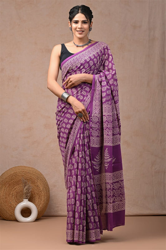 Jaipur Cotton Mulmul Saree (CMS20)