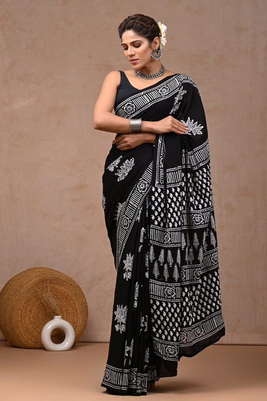 Jaipur Cotton Mulmul Saree (CMS23)