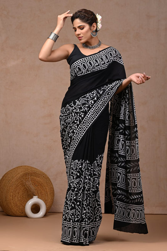 Jaipur Cotton Mulmul Saree (CMS26)