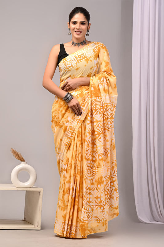 Jaipur Cotton Mulmul Saree (CMS31)