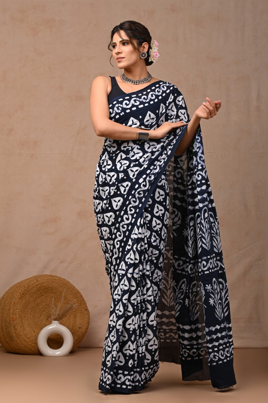 Jaipur Cotton Mulmul Saree (CMS34)