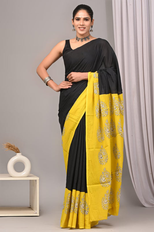 Jaipur Cotton Mulmul Saree (CMS35)