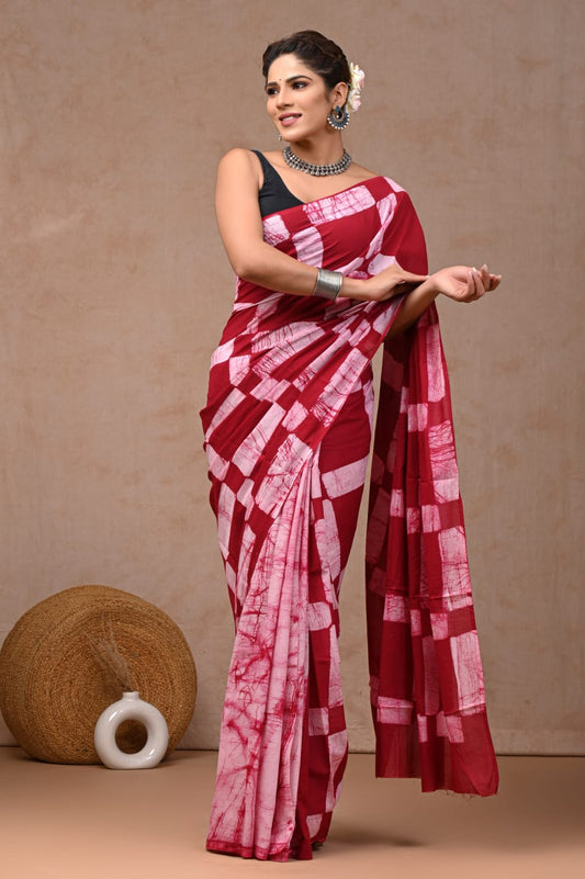 Jaipur Cotton Mulmul Saree (CMS38)