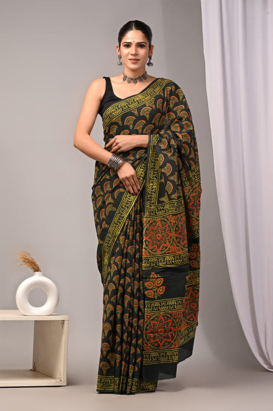 Jaipur Cotton Mulmul Saree (CMS50)
