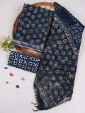 HAND BLOCK PRINTED KOTA DORIYA SUIT WITH KOTA DORIYA DUPPATA (FKS17)