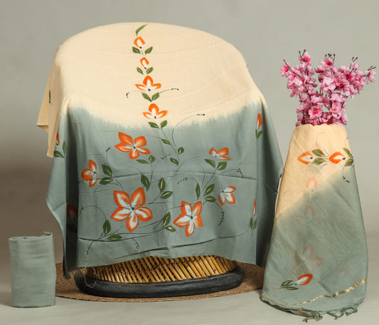 JAIPUR COTTON SUIT WITH CHANDERI DUPPATA (CSS41)