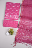 JAIPURI BLOCK PRINTED COTTON SUIT WITH KOTA DUPPATA (CKS6)