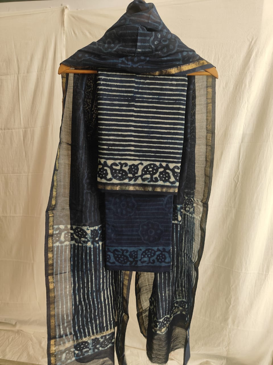 Jaipuri Block Printed Chanderi Silk Suits (CIN18)