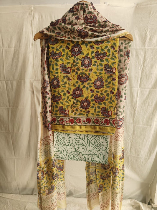 Jaipuri Block Printed Chanderi Silk Suits (CIN21)
