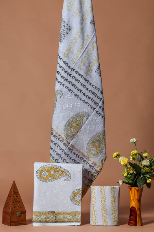 JAIPUR COTTON SUIT WITH CHANDERI DUPPATA (CSS24)