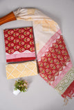 JAIPUR COTTON SUIT WITH CHANDERI DUPPATA (CSS31)