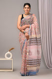 Jaipuri Block Printed Cotton Kota Doriya Saree (CIS43)