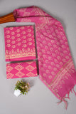 JAIPUR COTTON SUIT WITH CHANDERI DUPPATA (CSS49)