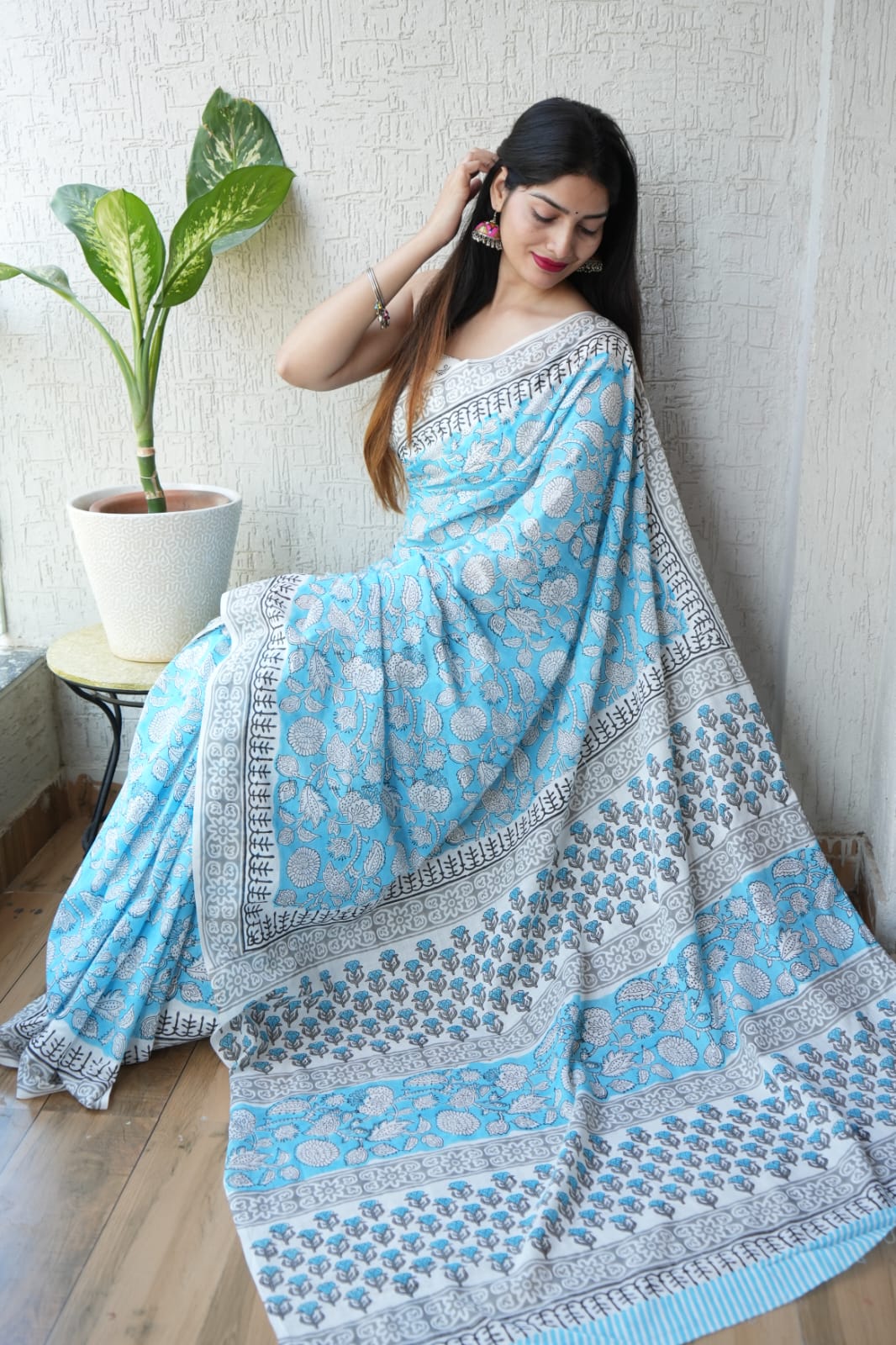 Jaipur Cotton Mulmul Saree (CMS60)