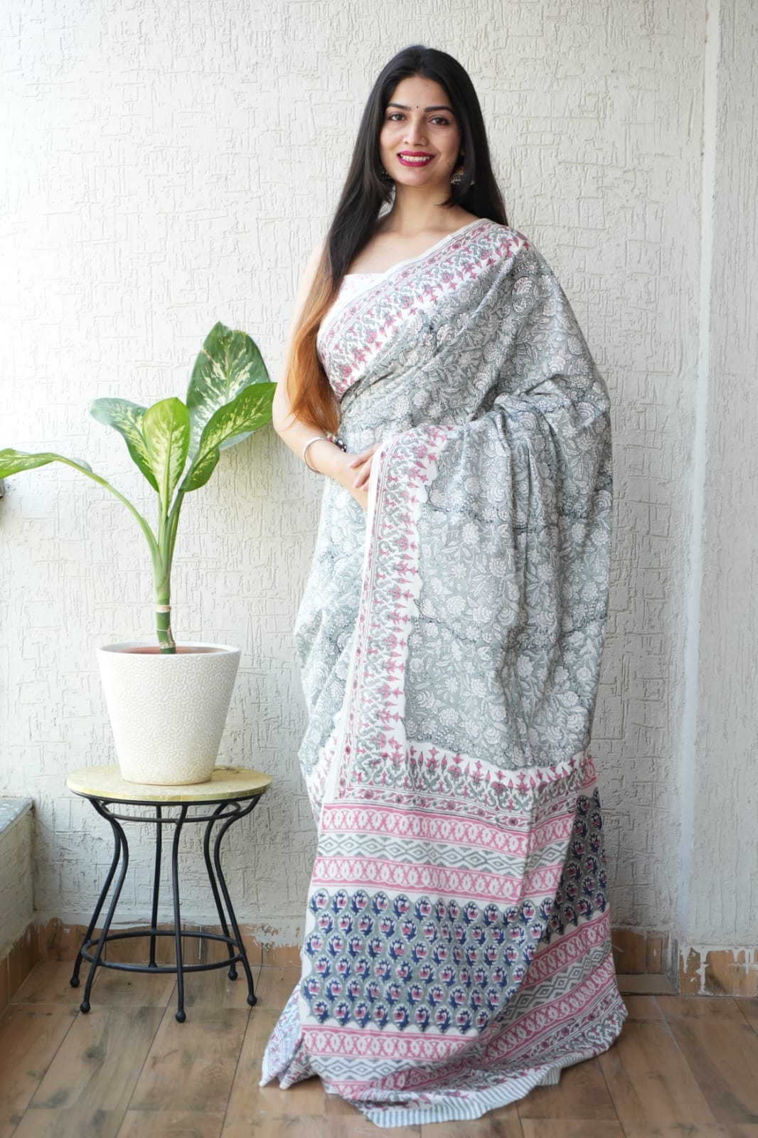 Jaipur Cotton Mulmul Saree (CMS62)