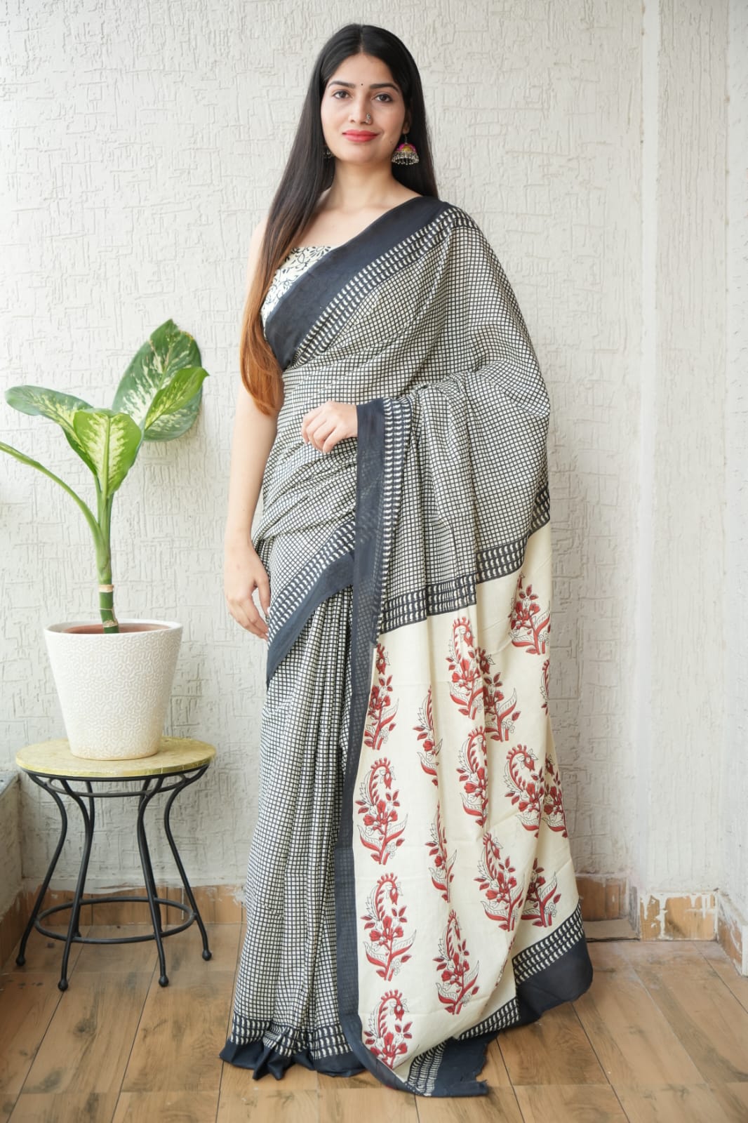Jaipur Cotton Mulmul Saree (CMS94)
