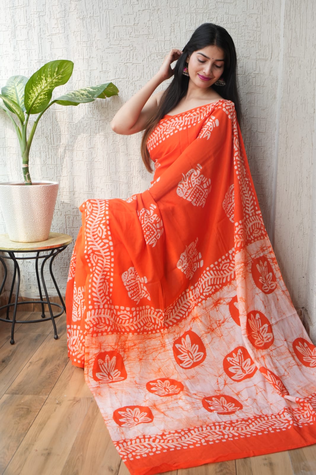 Jaipur Cotton Mulmul Saree (CMS52)