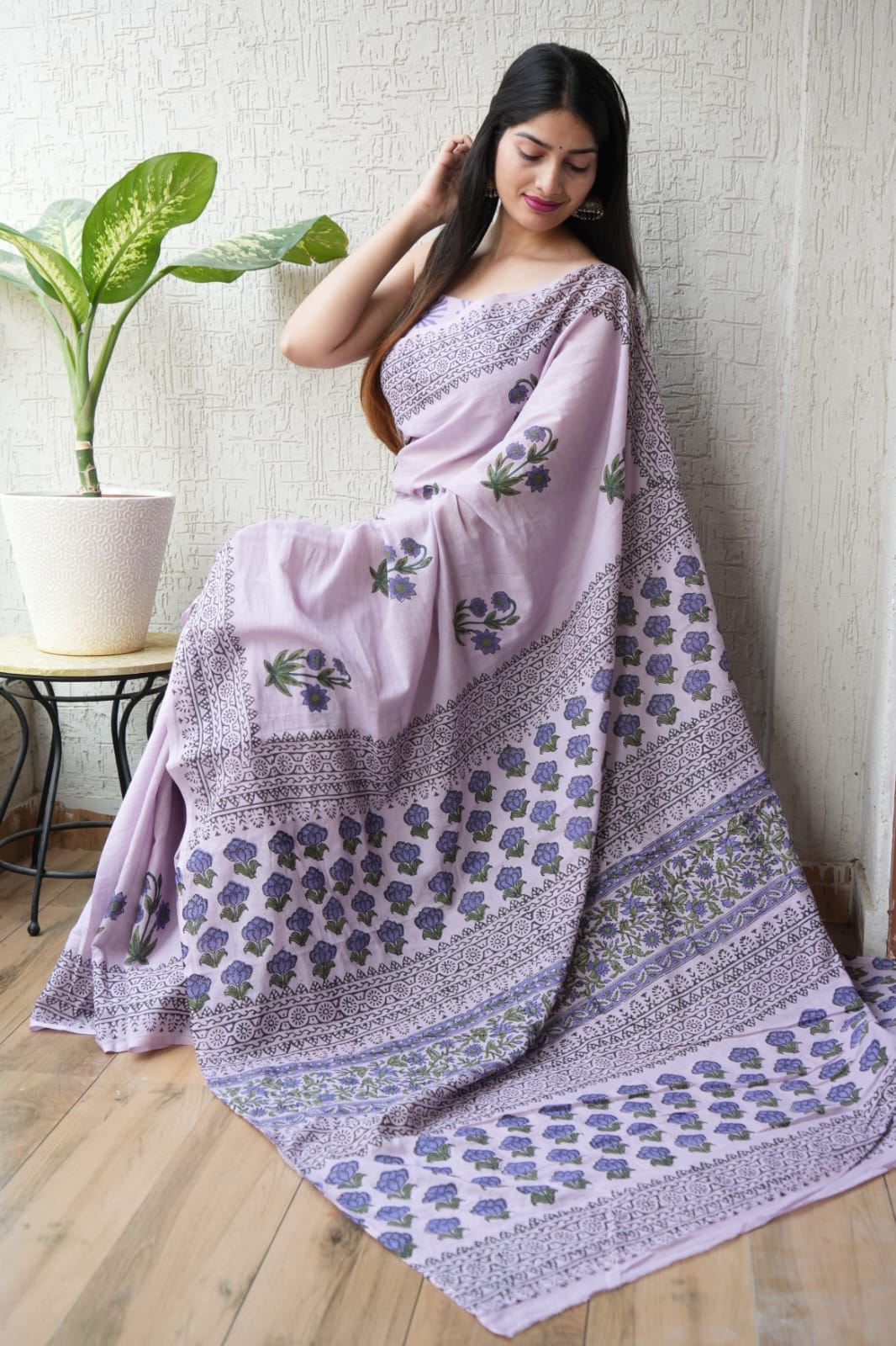 Jaipur Cotton Mulmul Saree (CMS103)