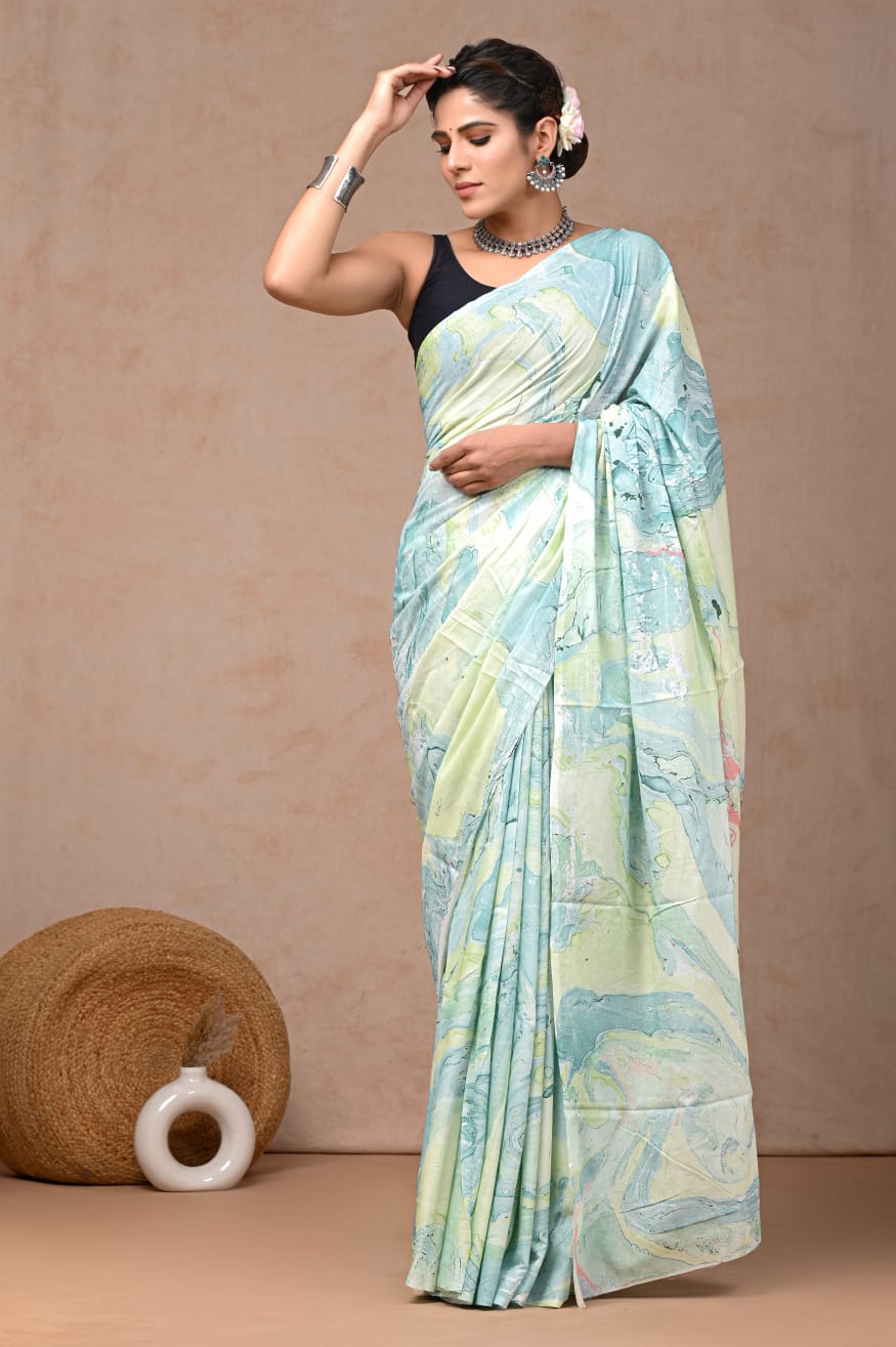 Jaipur Cotton Mulmul Saree (CMS111)