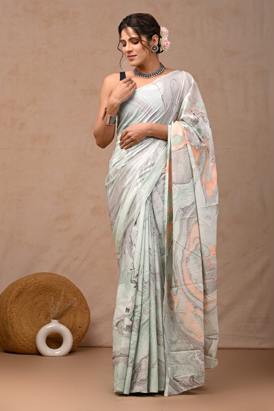 Jaipur Cotton Mulmul Saree (CMS116)