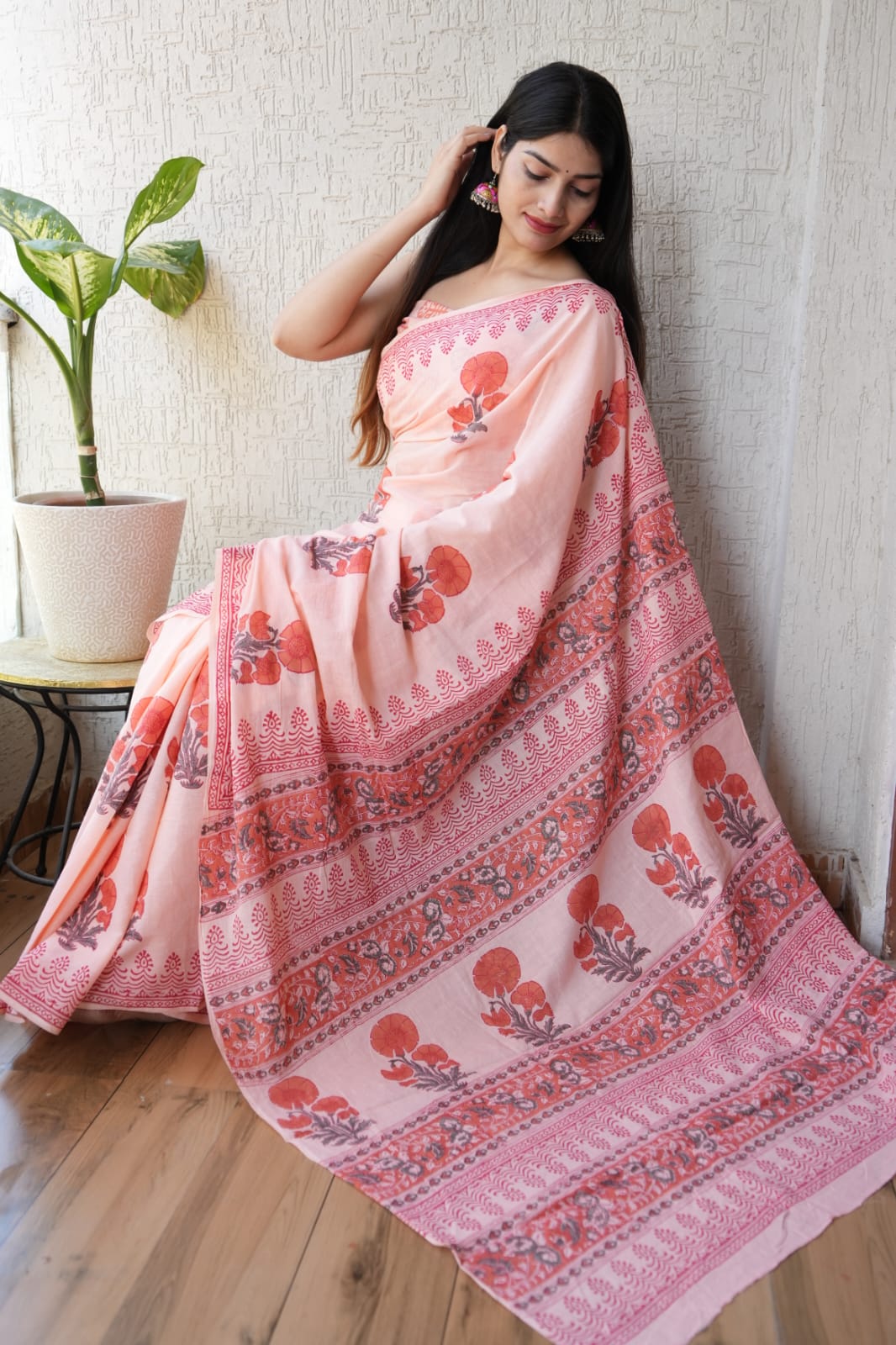 Jaipur Cotton Mulmul Saree (CMS124)