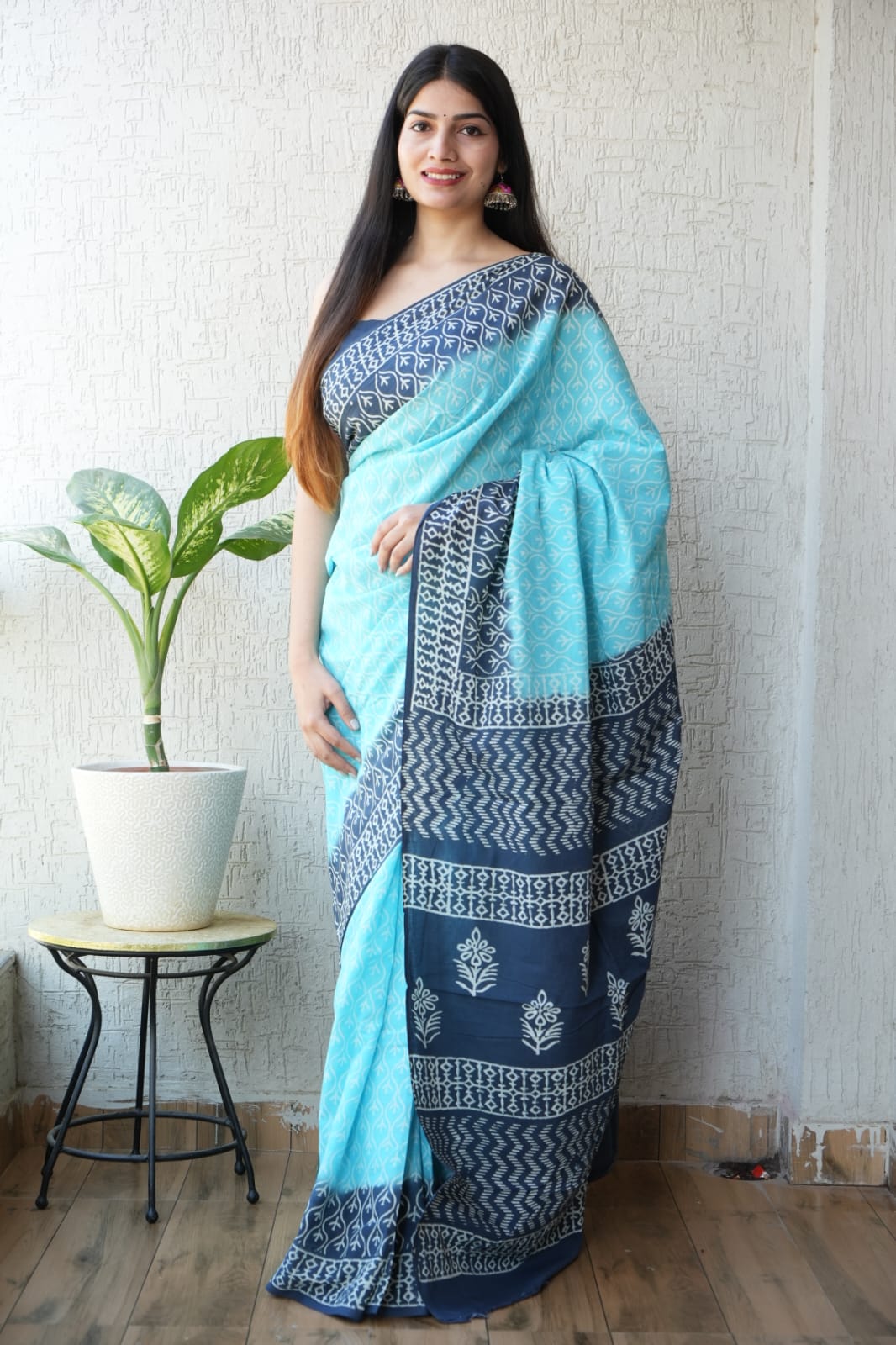 Jaipur Cotton Mulmul Saree (CMS84)