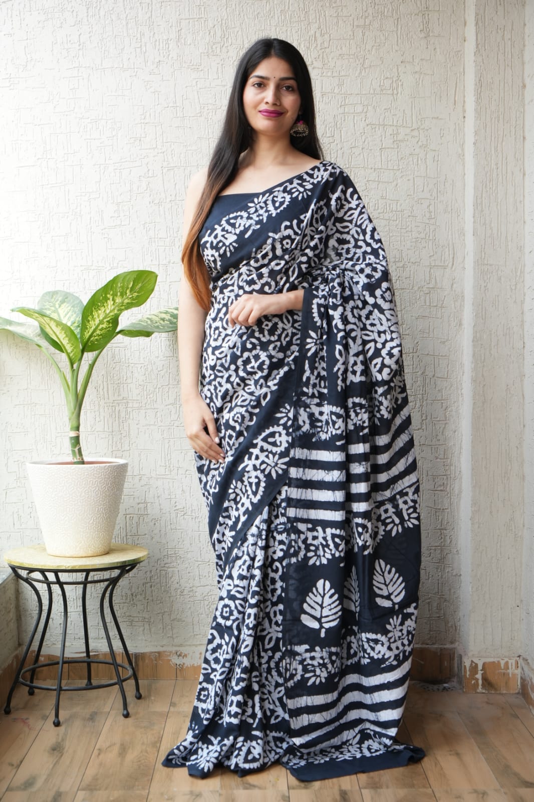 Jaipur Cotton Mulmul Saree (CMS136)