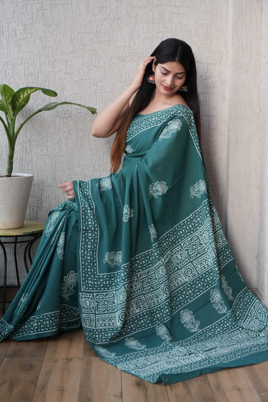 Jaipur Cotton Mulmul Saree (CMS140)