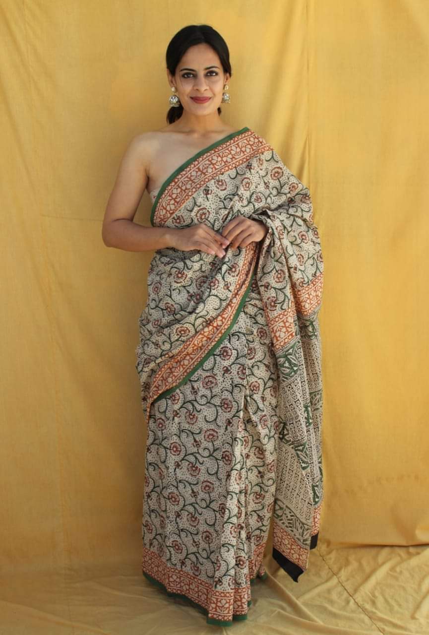 Jaipur Cotton Mulmul Saree (CMS146)