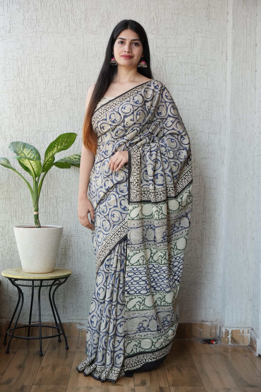 Jaipur Cotton Mulmul Saree (CMS152)