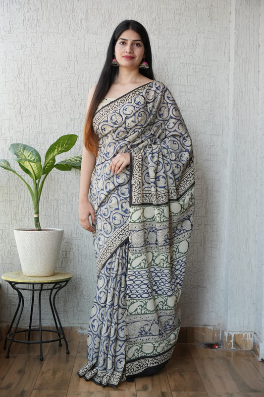 Jaipur Cotton Mulmul Saree (CMS152)