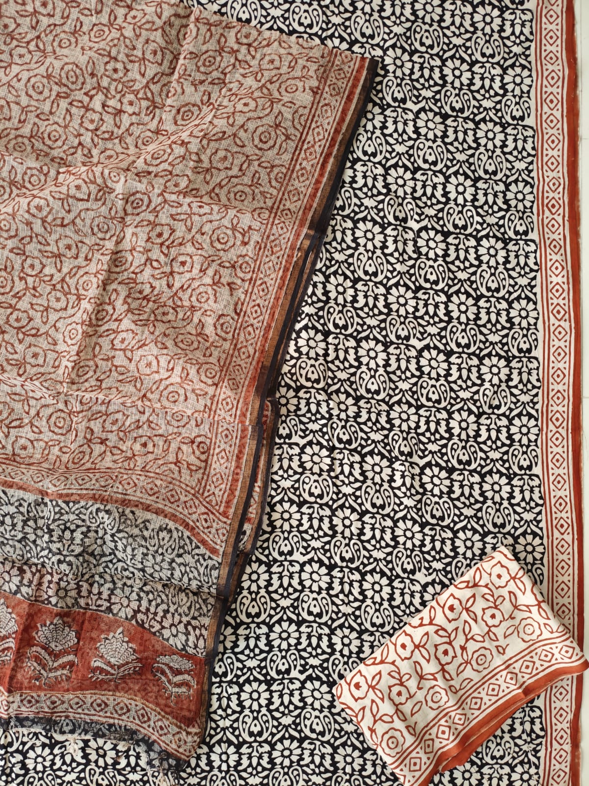 JAIPURI BLOCK PRINTED COTTON SUIT WITH KOTA DUPPATA (CKS136)