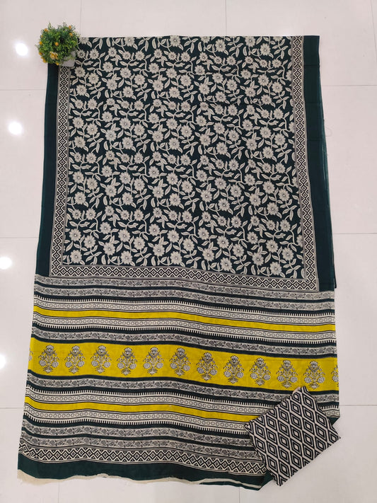Jaipur Cotton Mulmul Saree (CMS170)