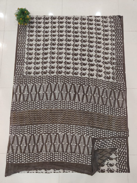 Jaipur Cotton Mulmul Saree (CMS178)
