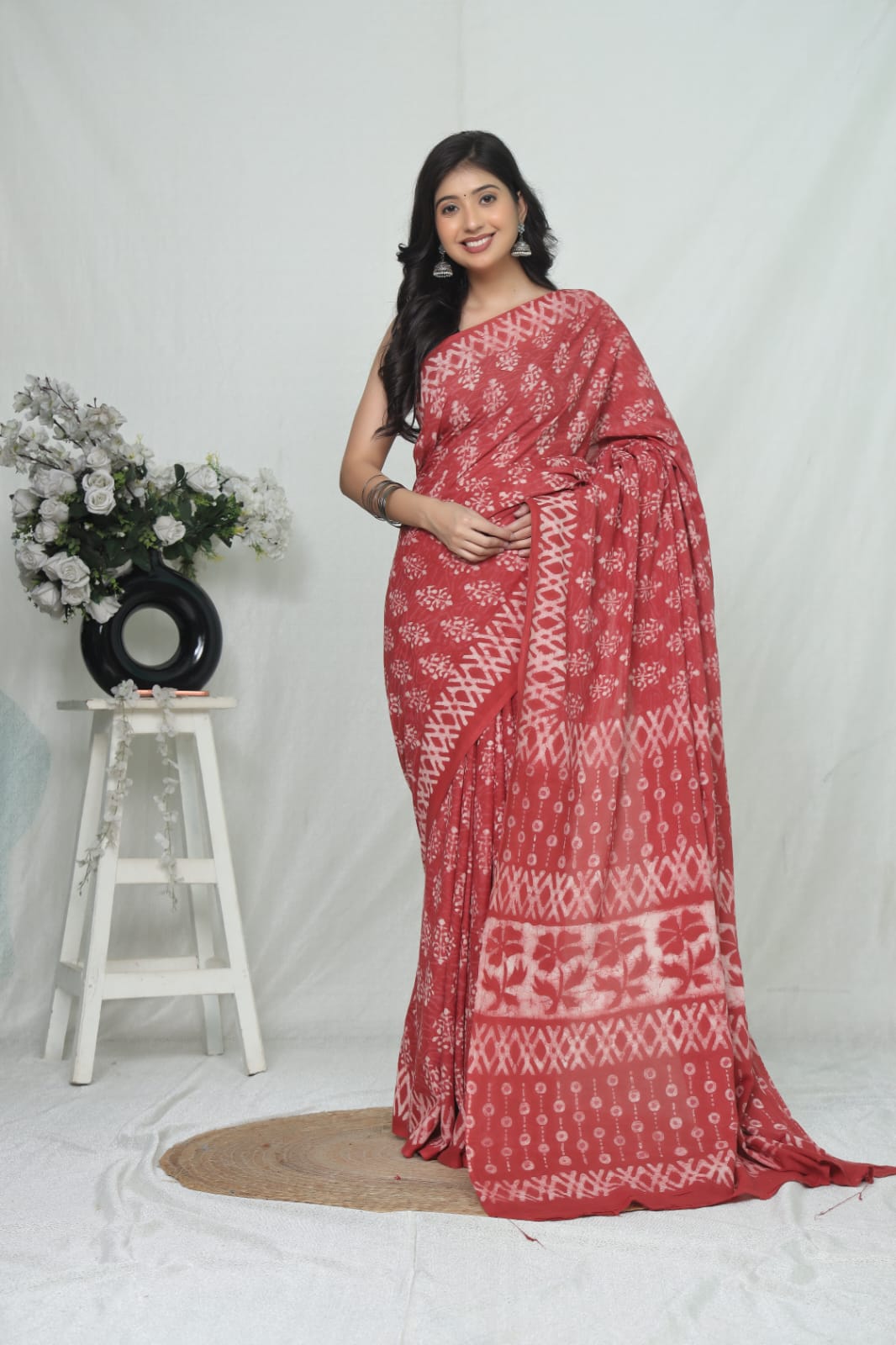 Jaipur Cotton Mulmul Saree (CMS174)
