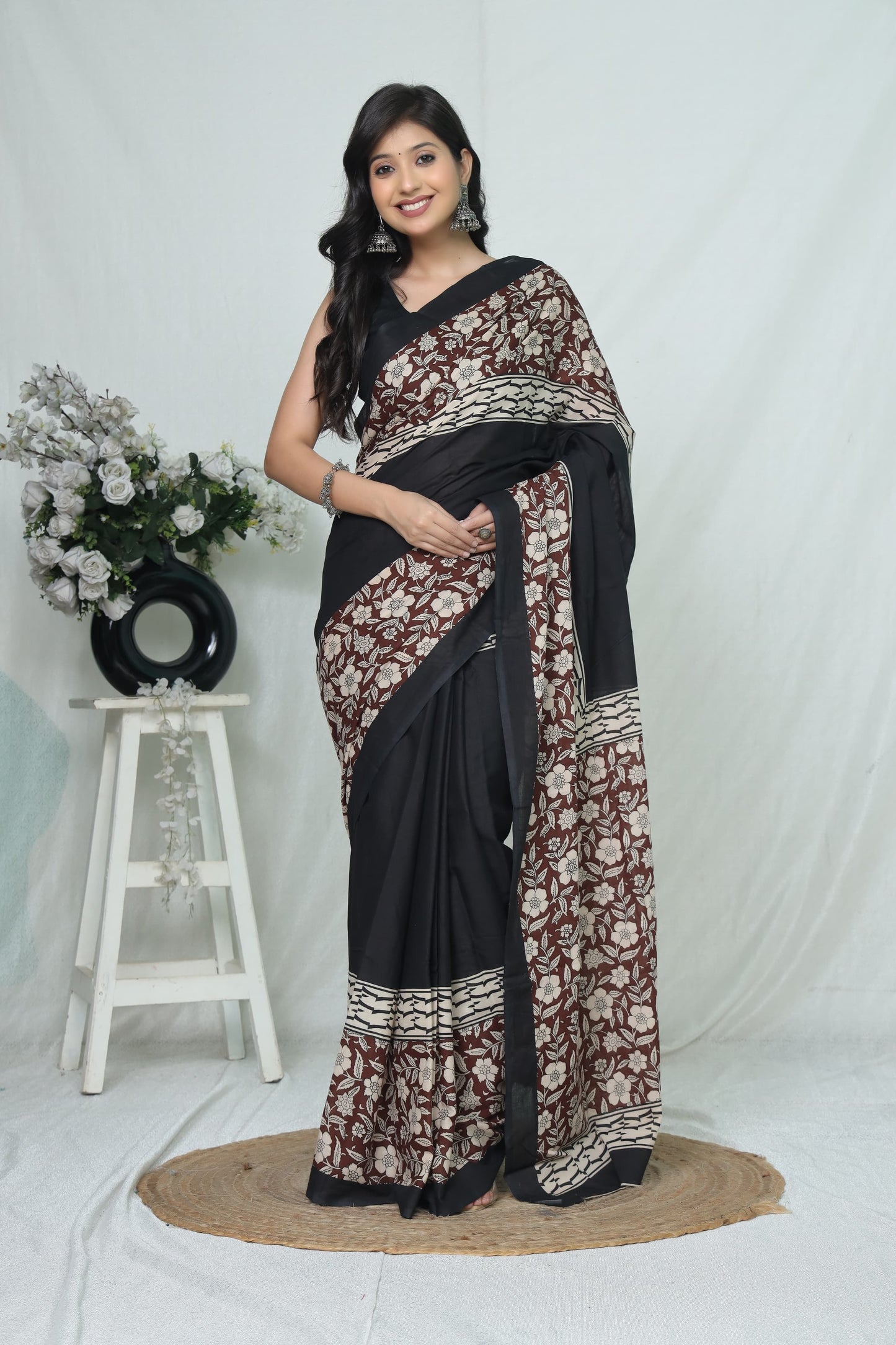 Jaipur Cotton Mulmul Saree (CMS169)