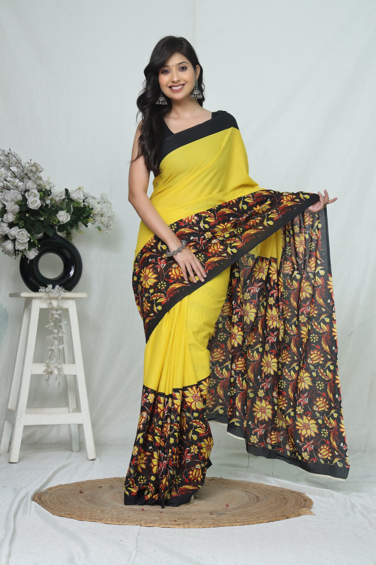 Jaipur Cotton Mulmul Saree (CMS172)