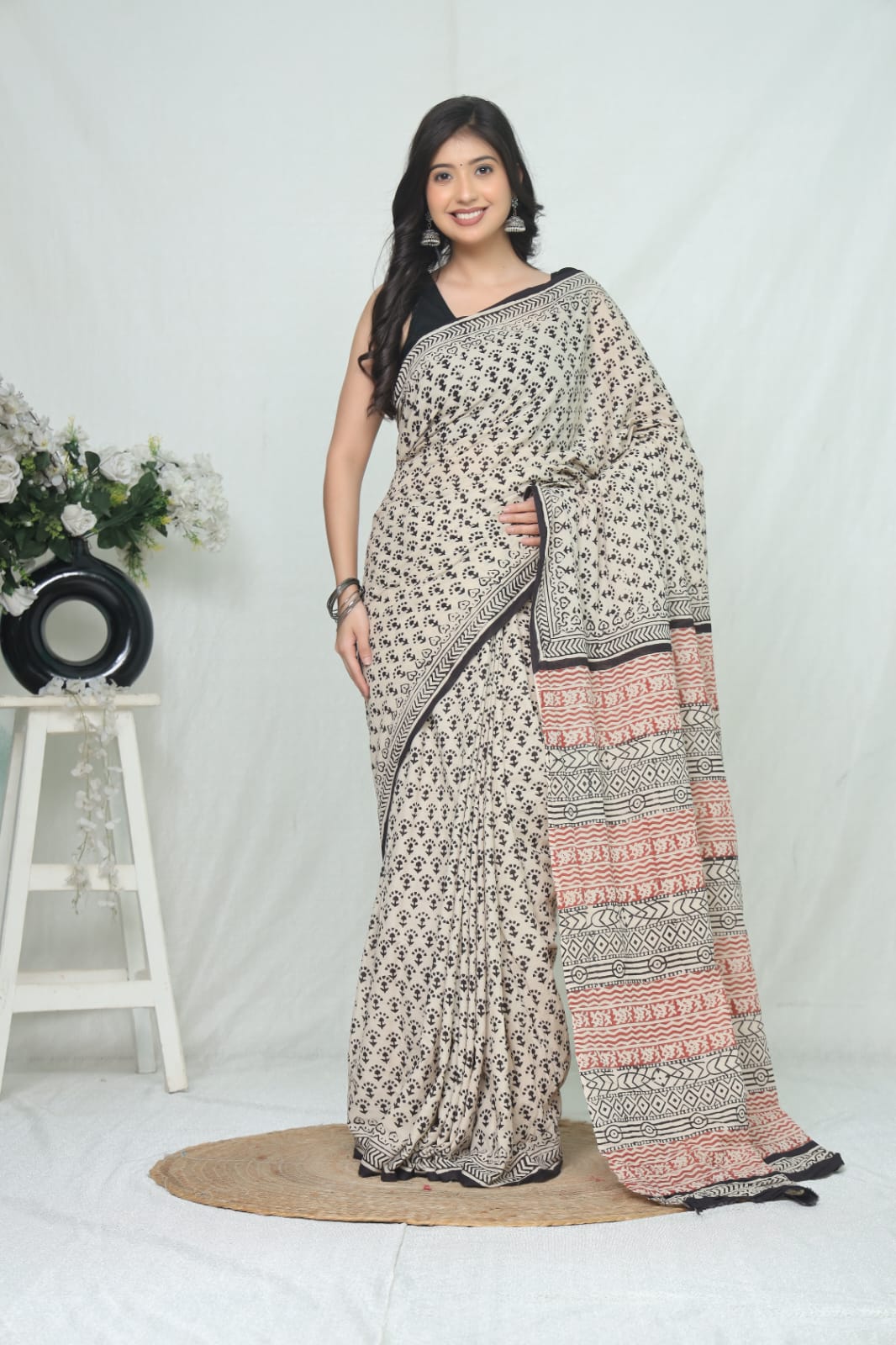 Jaipur Cotton Mulmul Saree (CMS204)